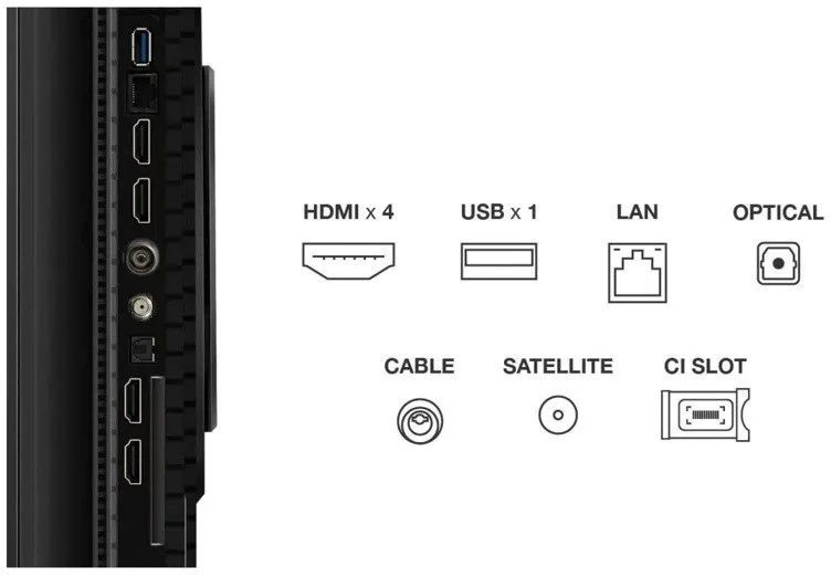 TCL P81K 55P81K televizorius 139,7 cm (55") 4K „Ultra HD“ išmanusis televizorius „Wi-Fi“ metalinis 350 cd/m²