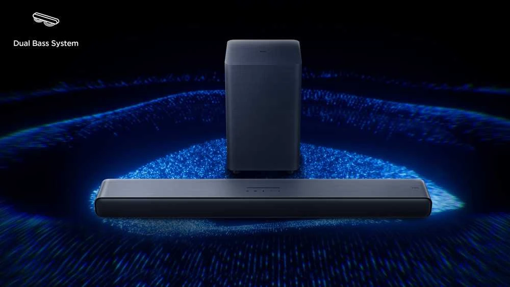 Namų kino sistema TCL S S55H 2.1 klasės kanalų garso juosta su „Dolby Atmos“, belaidžiu žemųjų dažnių garsiakalbiu ir „Bluetooth“ muzikos transliacija