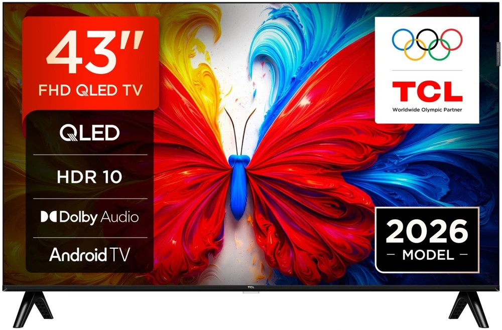 TCL S5L 43S5L televizorius 109,2 cm (43") Full HD Smart TV Wi-Fi Juoda 300 cd/m²