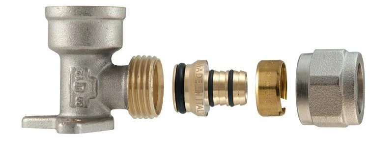 Tdm Brass Tdm_Brass Tvirtinamoji išardoma alkūnė 1480, 16 mmx1/2″, vidin. srieg.