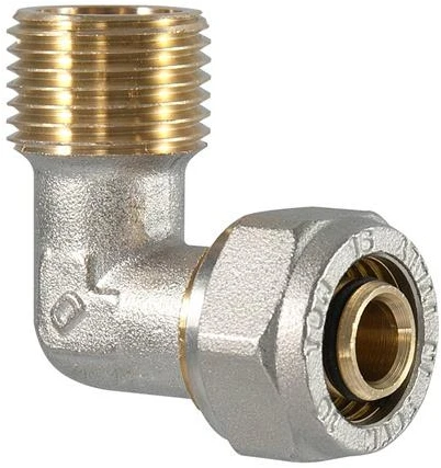 Tdm Brass Užveržiama alkūnė 1075, 3/4" x 26 mm x 3 mm, išor. sriegis