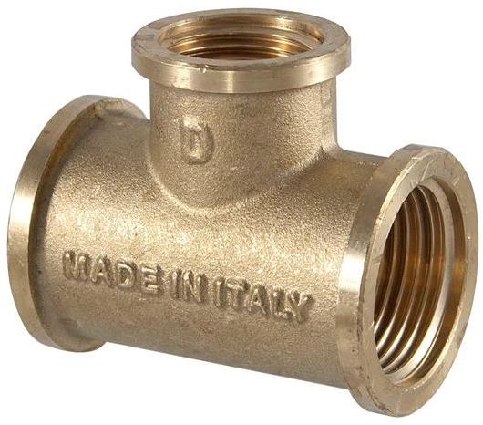 Tdm Brass Trišakis 206, 1" x ½" x 1", vidiniai sriegiai
