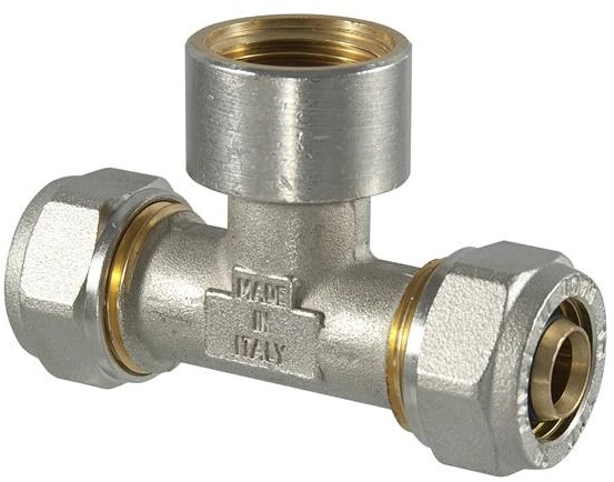 Tdm Brass Užveržiamas trišakis 1055, 3/4" x 26 mm, vidinis sriegis