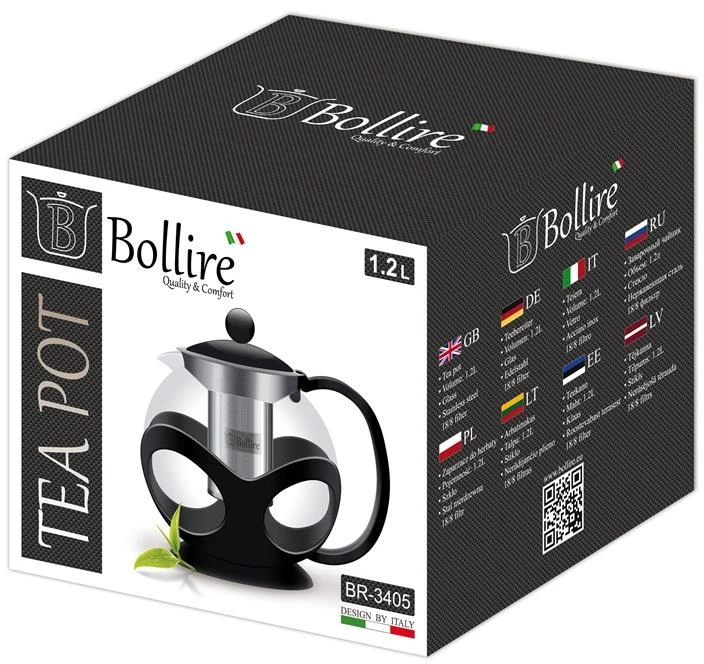 Arbatinukas Bollire, su sieteliu, 1,2 l