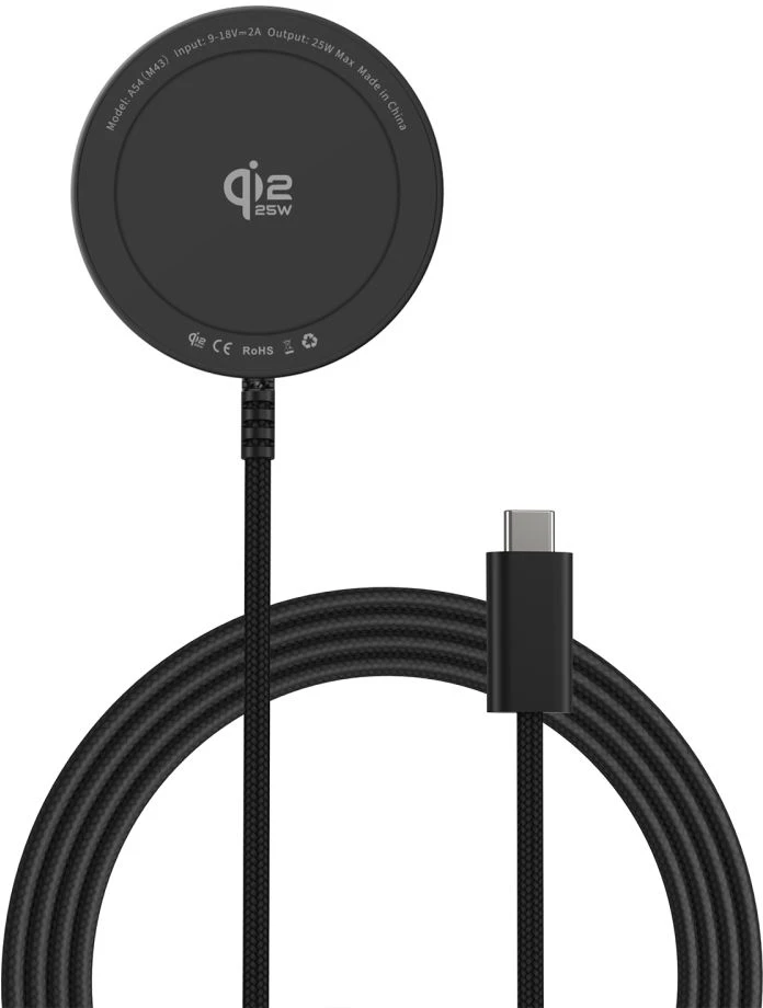 Tech-Protect A54 MagSafe 25W QI2.2 Wireless Charger - Juodas