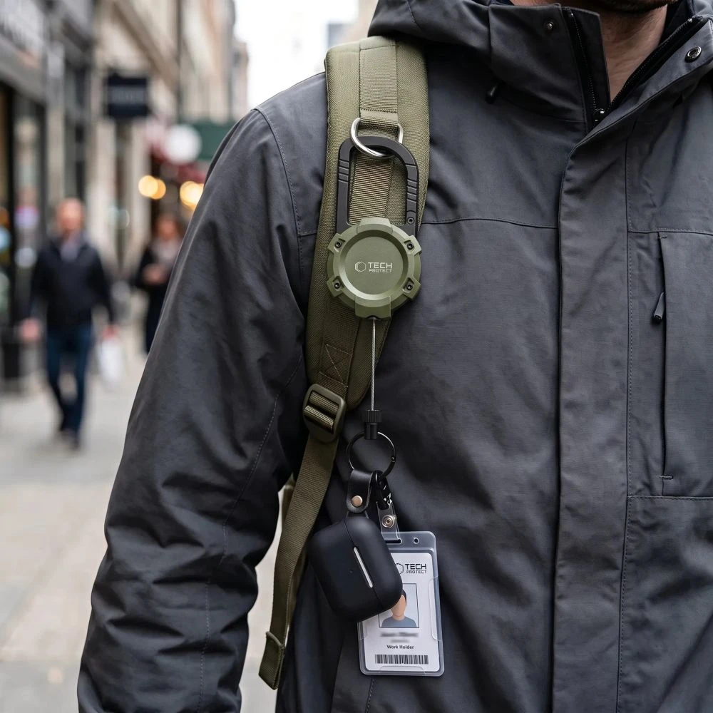 TECH-PROTECT ATH03 URBANLOOP APSAUGINIS DĖKLAS NUO VAGYSČIŲ MILITARY Žalias