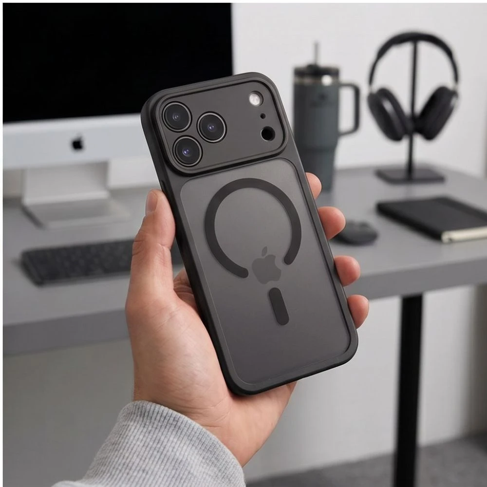 Dėklas Tech-Protect BasicMag MagSafe Case for iPhone 17 Pro Max / 18 Pro Max - Matte Juodas