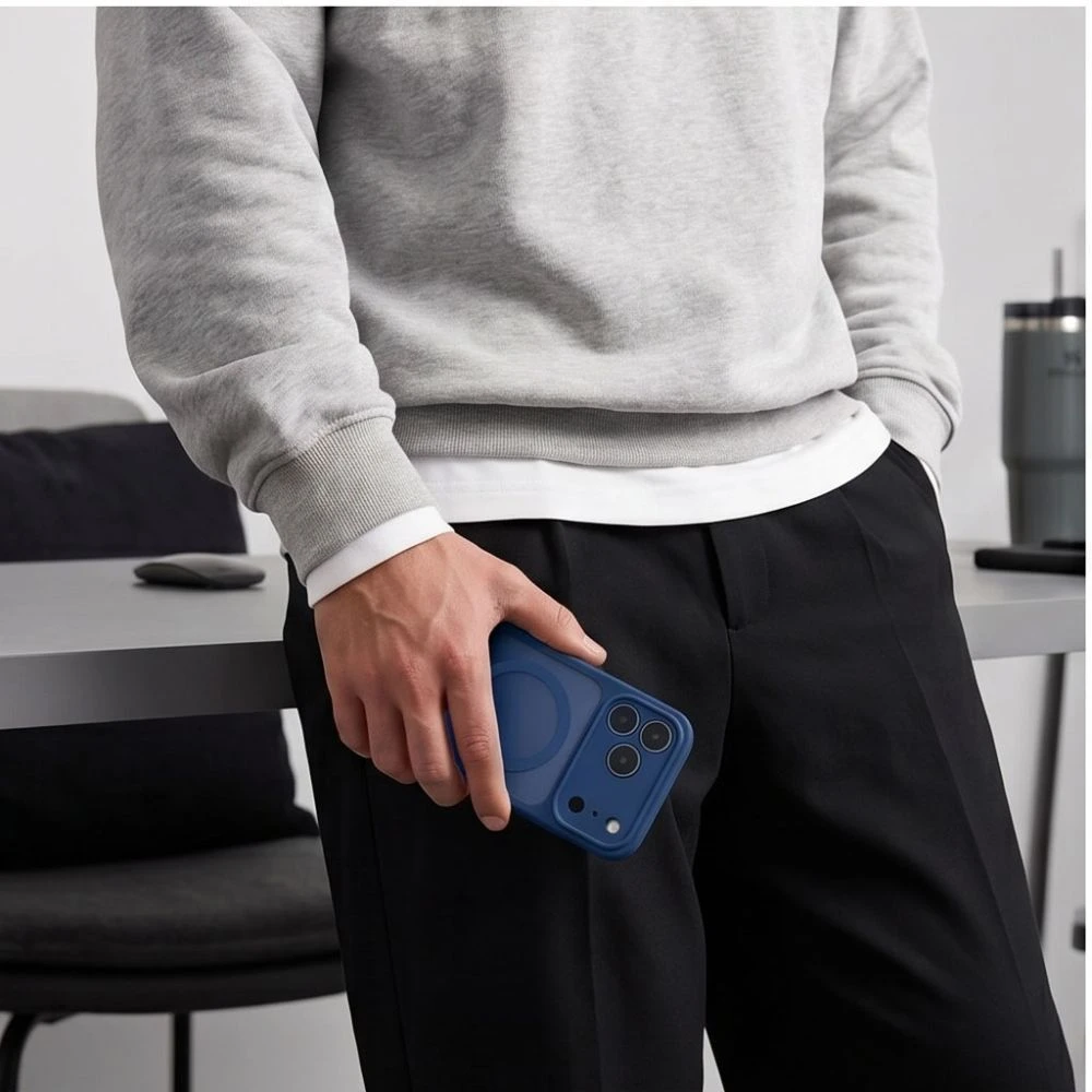 Dėklas Tech-Protect BasicMag MagSafe Case for iPhone 17 Pro Max / 18 Pro Max - Matte Dark Mėlyna