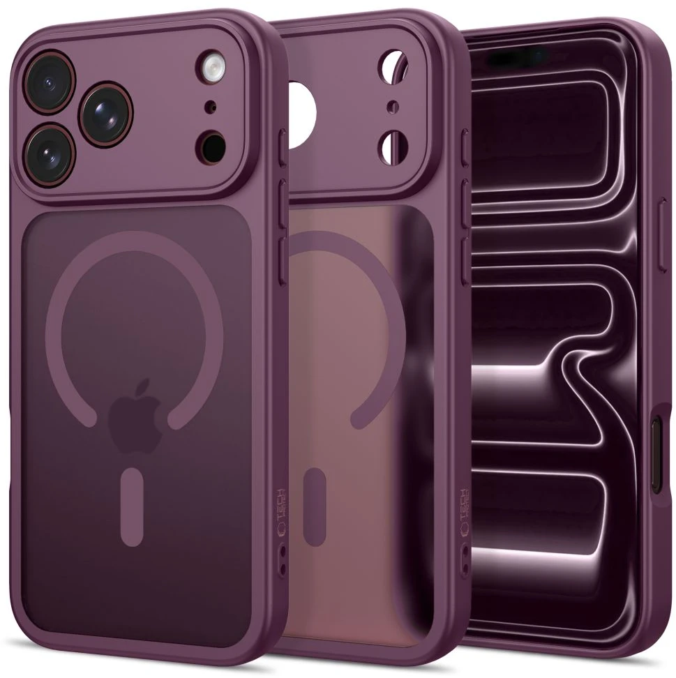 Dėklas Tech-Protect BasicMag MagSafe Case for iPhone 17 Pro Max / 18 Pro Max - Burgundy Matte