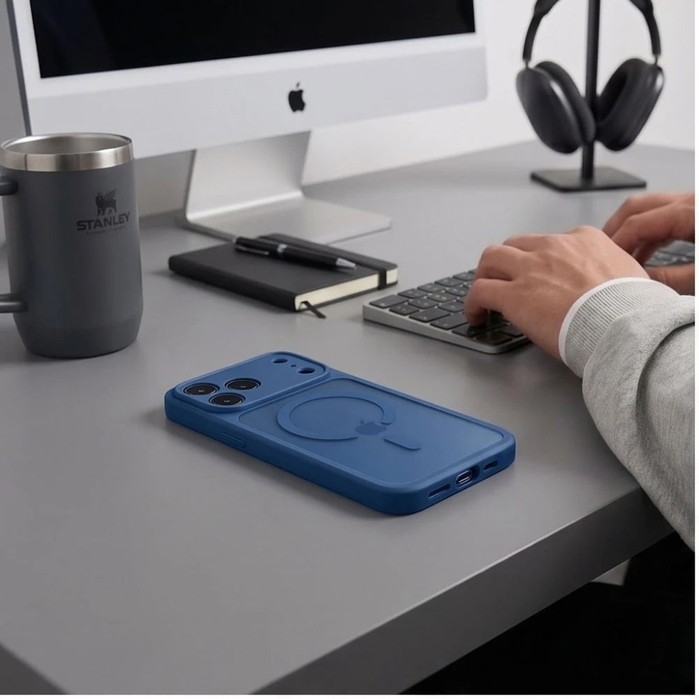Dėklas Tech-Protect BasicMag MagSafe Case for iPhone 17 Pro Max / 18 Pro Max - Matte Dark Mėlyna