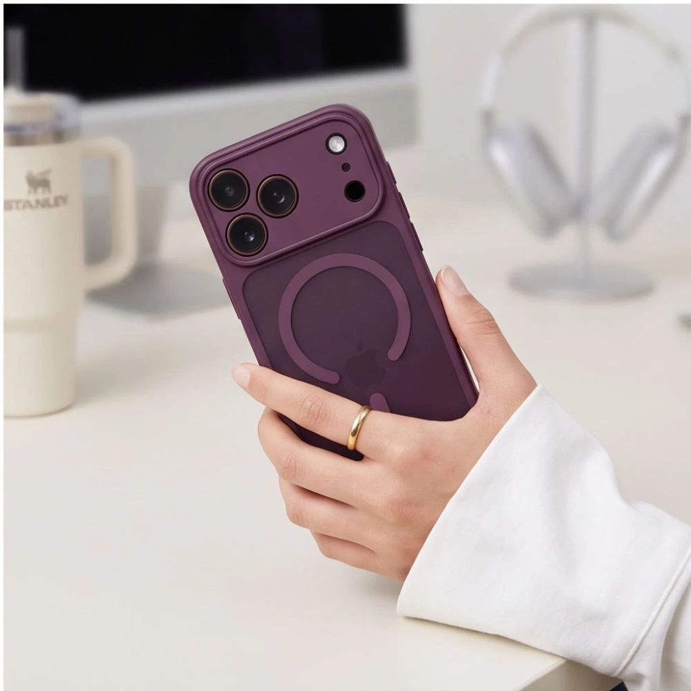 Dėklas Tech-Protect BasicMag MagSafe Case for iPhone 17 Pro Max / 18 Pro Max - Burgundy Matte