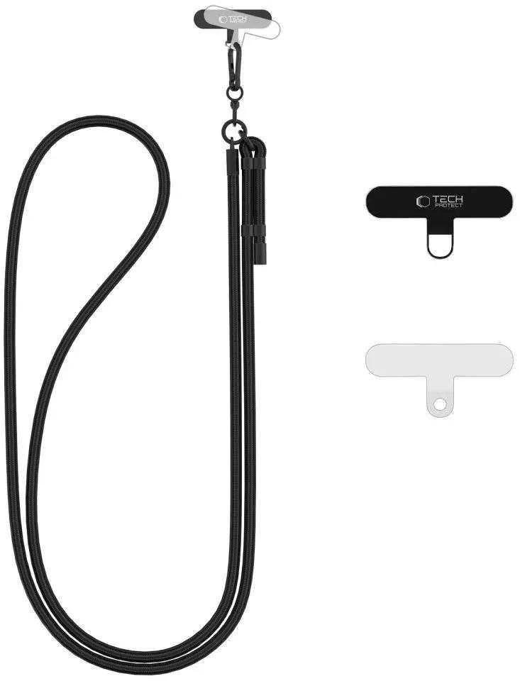 Tech-Protect C1S ROPE CROSSBODY STRAP dėklas telefonui juodos spalvos/dėklas telefonui juodos spalvos