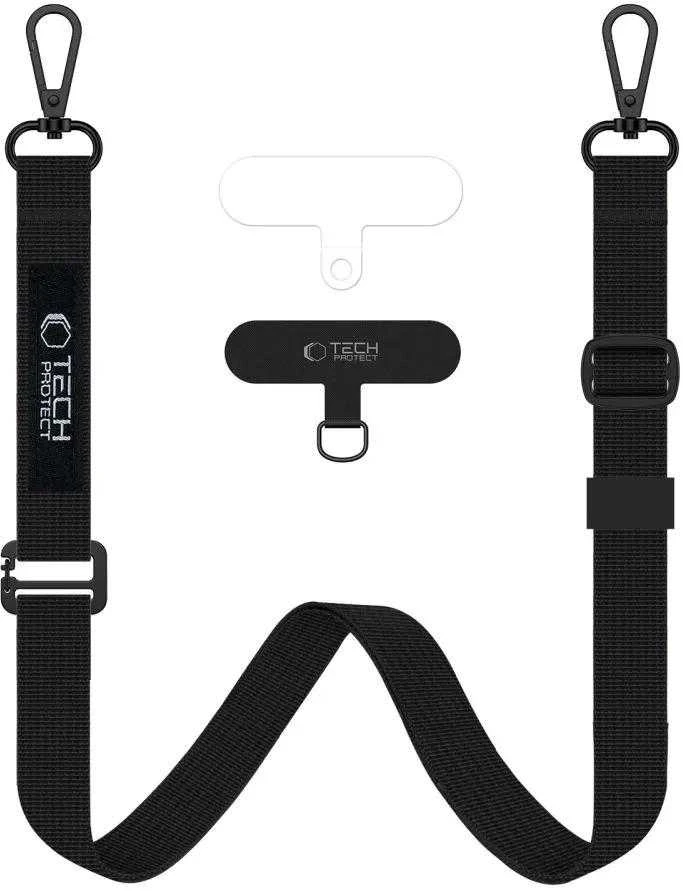 Dėklas Tech-Protect C65 Rope Crossbody Leash - Juodas