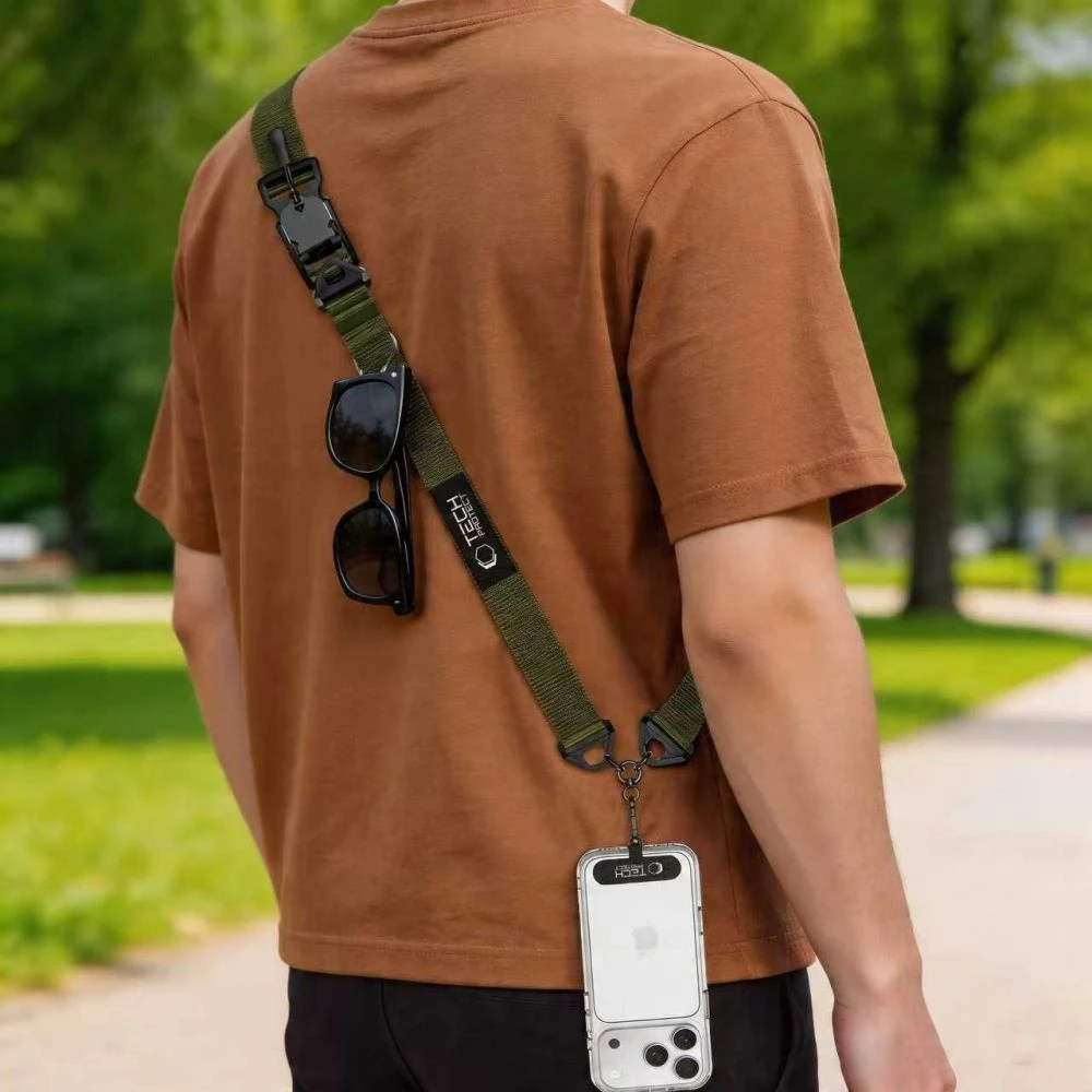 Tech-Protect C9S VIRVĖS TIPO KRYŽMINIS DIRŽELIS ARMY Žalias