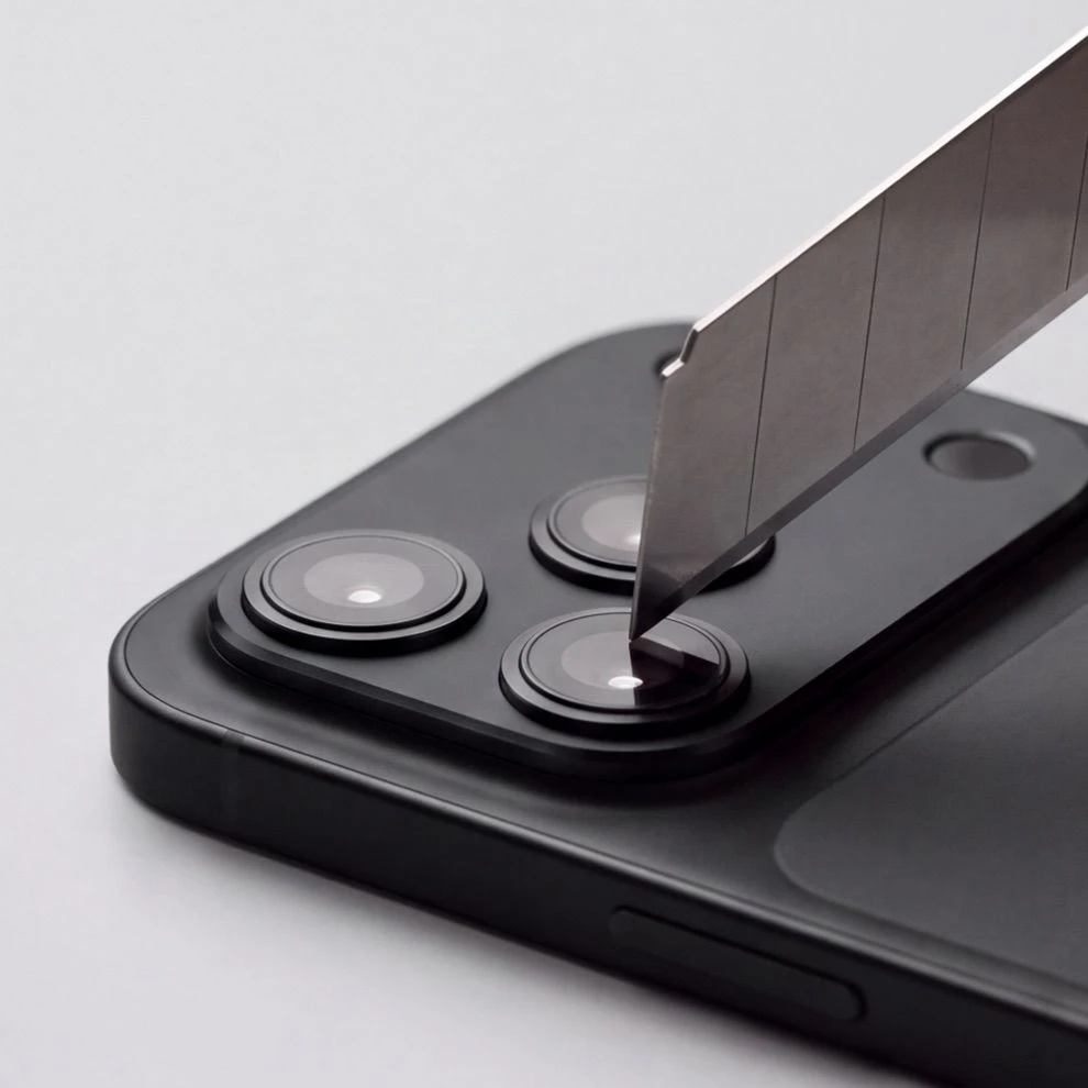 Tech-Protect Camalloy Fit+ Camera Cover for iPhone 18 Pro - Juodas