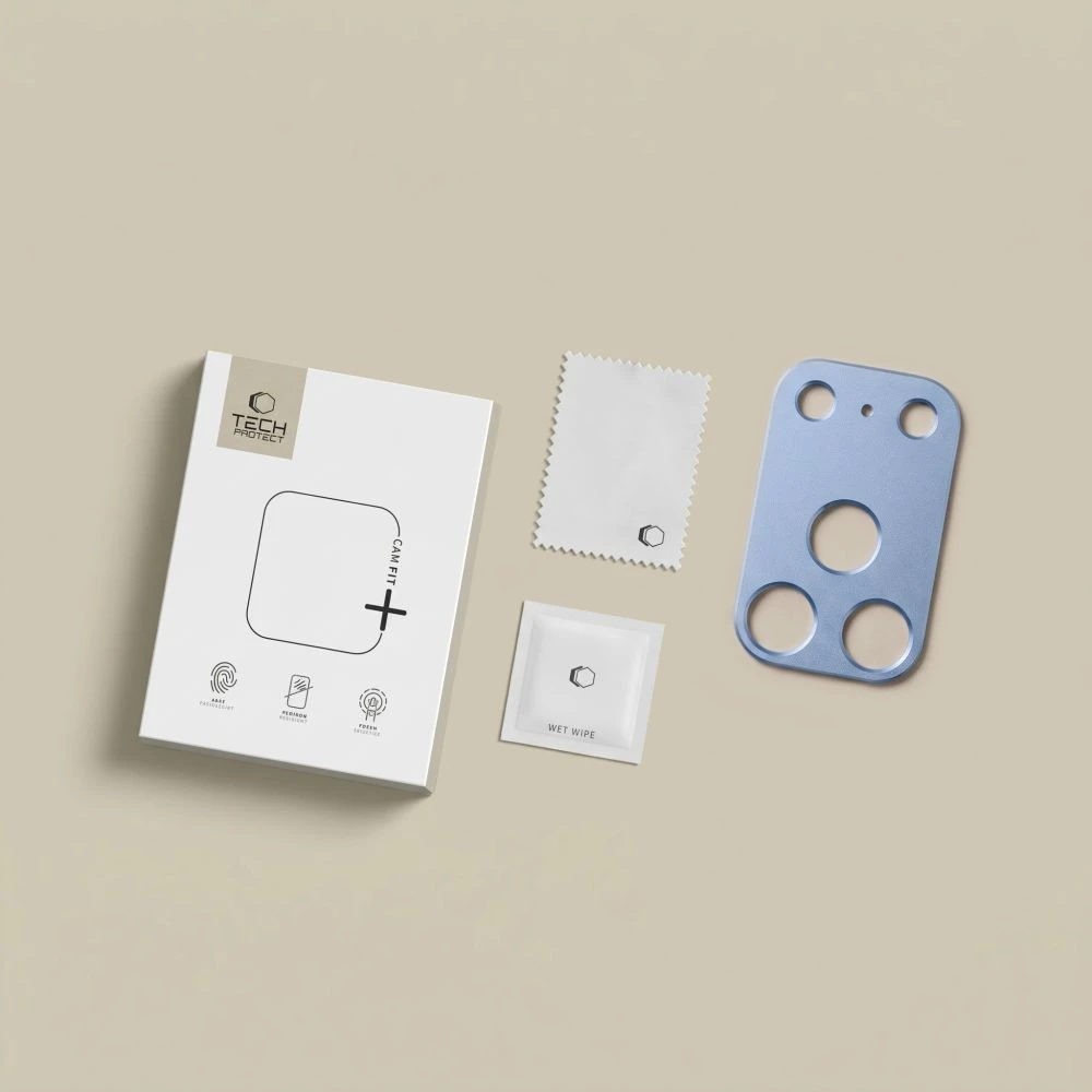 Tech-Protect Camalloy Fit+ Camera Lens Protector for iPhone 18 Pro - Light Mėlyna