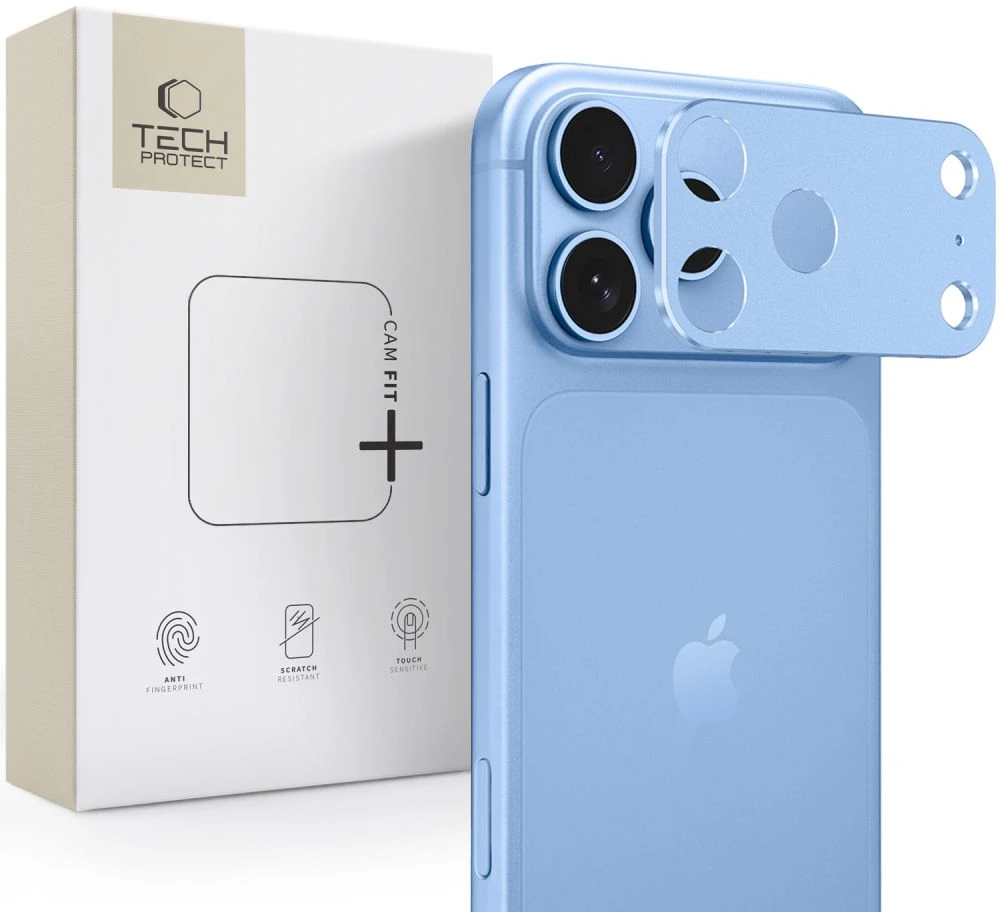 Tech-Protect Camalloy Fit+ Camera Lens Protector for iPhone 18 Pro - Light Mėlyna