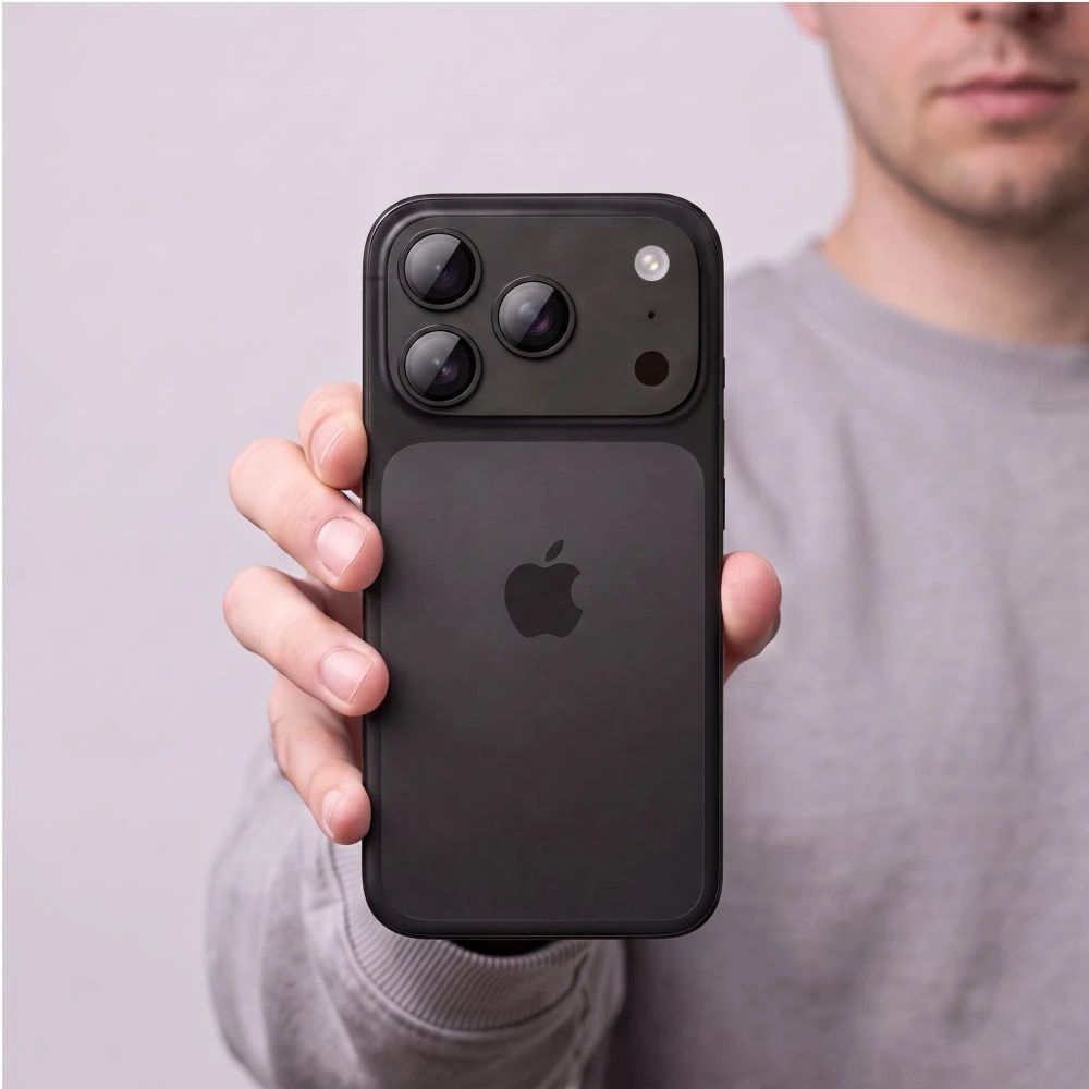 Tech-Protect Camfull Fit+ Camera Cover for iPhone 18 Pro - Juodas