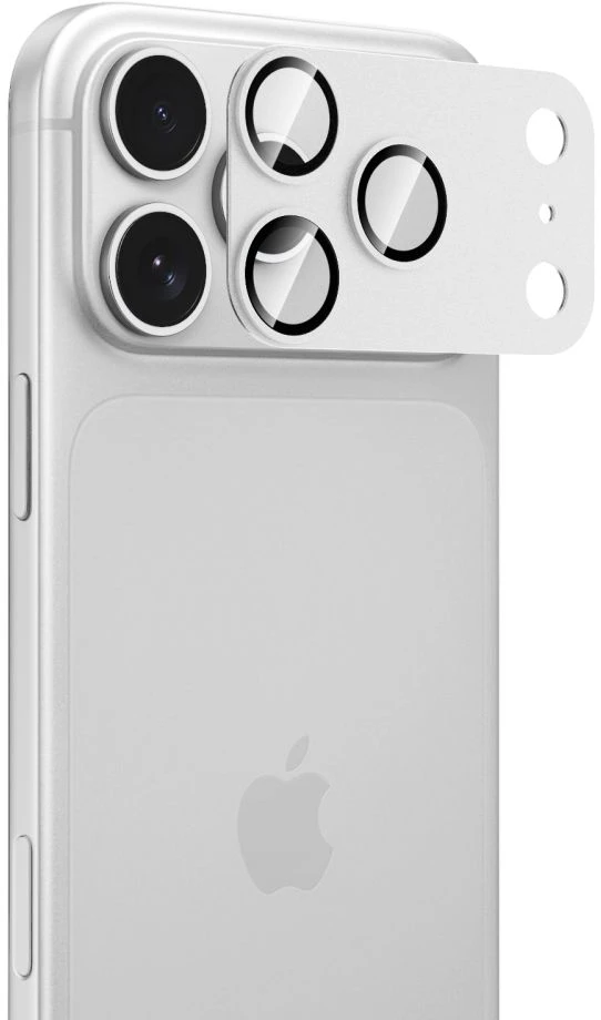 Tech-Protect Camfull Fit+ Tempered Glass Camera Screen Protector for iPhone 18 Pro Max - Sidabrinis