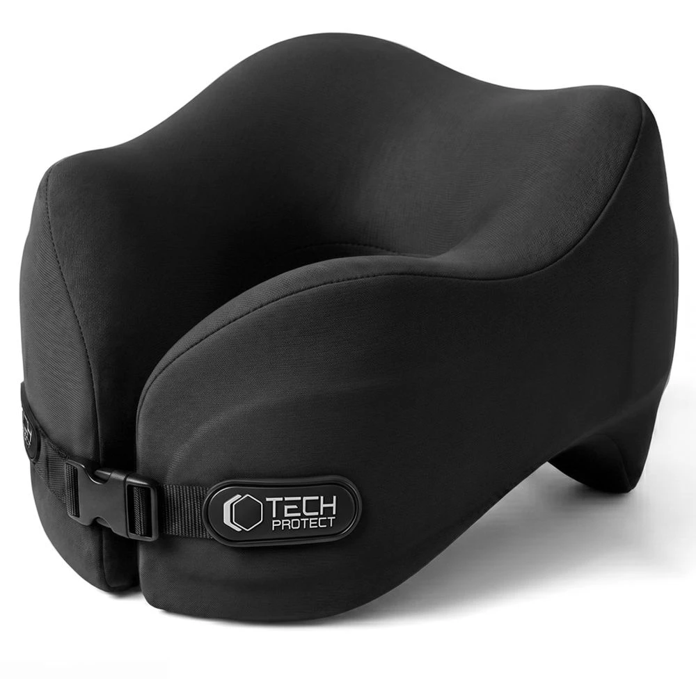TECH-PROTECT COMFORTREST KELIONINĖ KAKLO PAGALVĖ JUODA