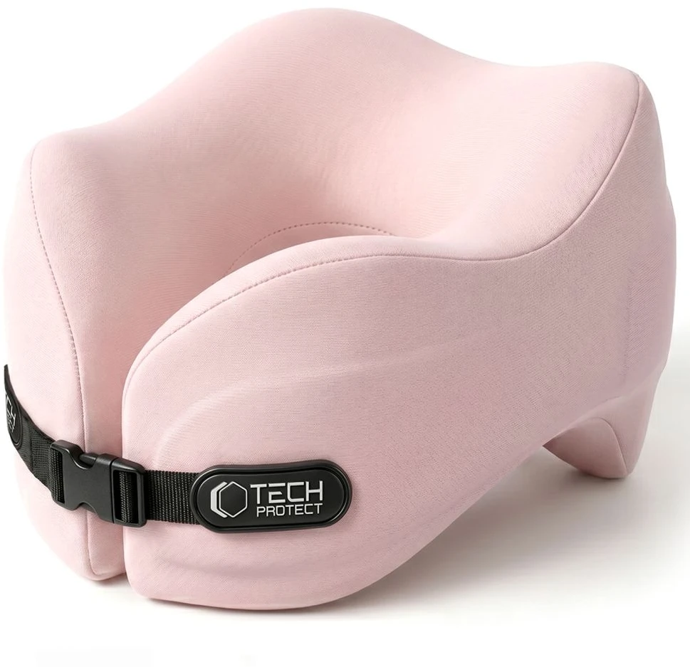TECH-PROTECT COMFORTREST KELIONINĖ KAKLO PAGALVĖ ROŽINĖ