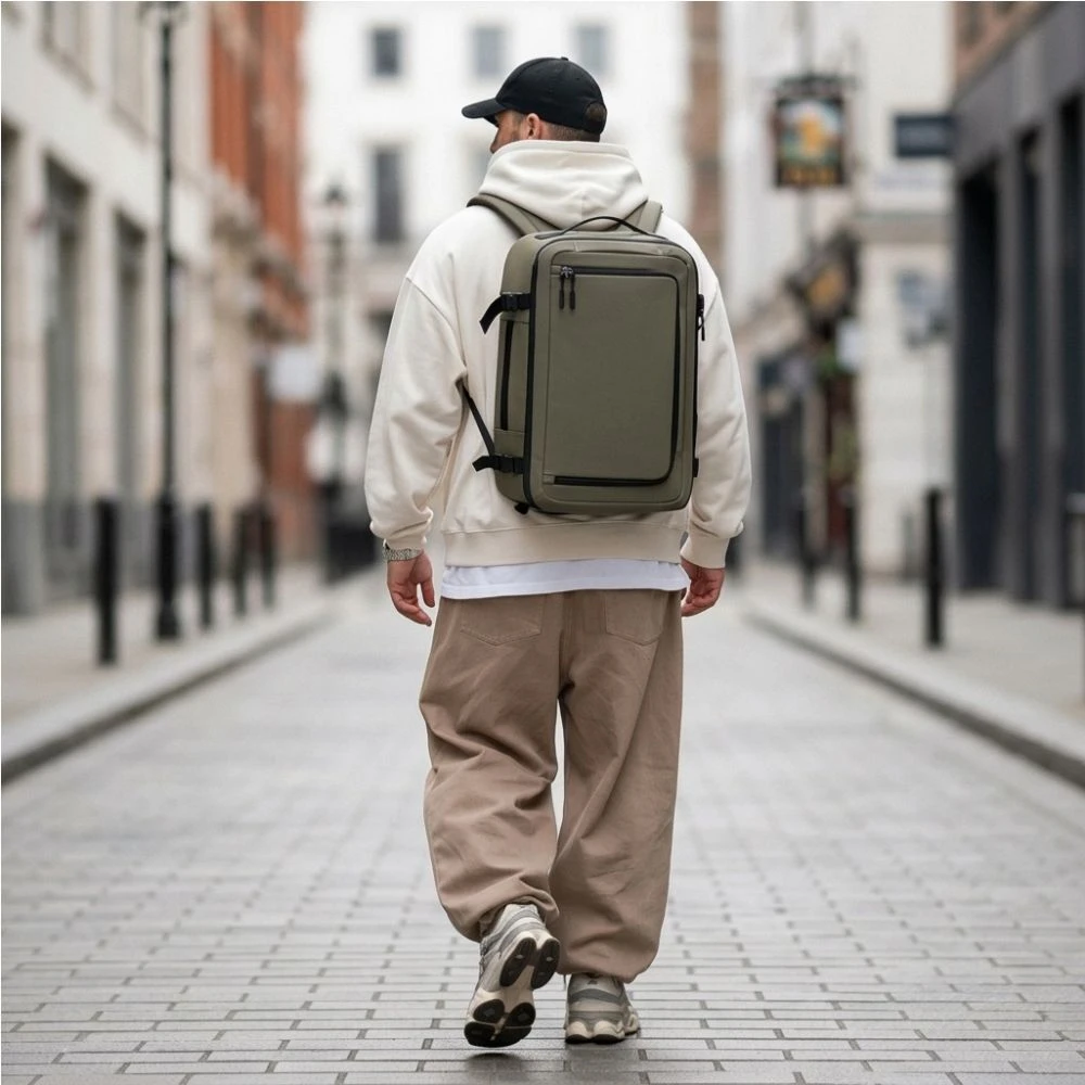 Tech-Protect Defender S50 Backpack for Ryanair & Wizzar, 20L Nešiojamas kompiuteris - Olive