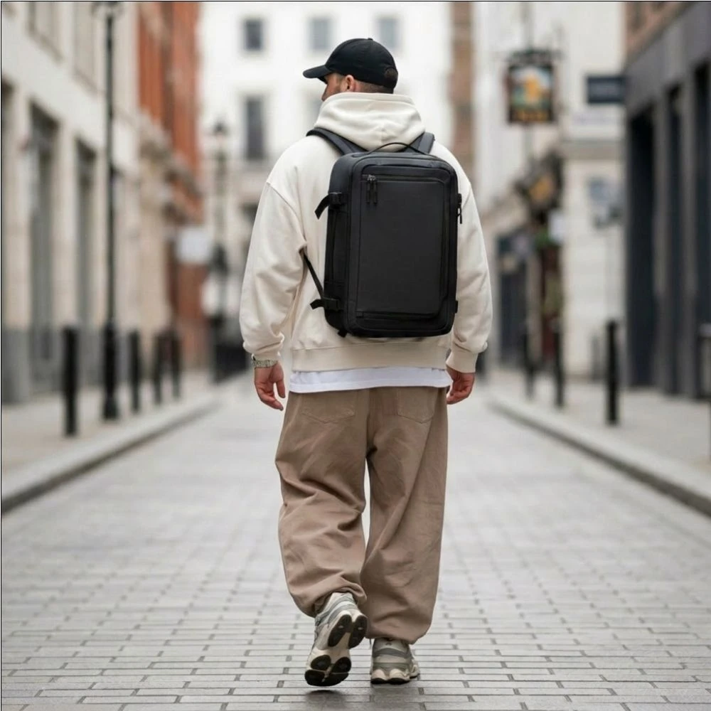 Tech-Protect Defender S50 Backpack for Ryanair & Wizzar, 20L Nešiojamas kompiuteris - Juodas