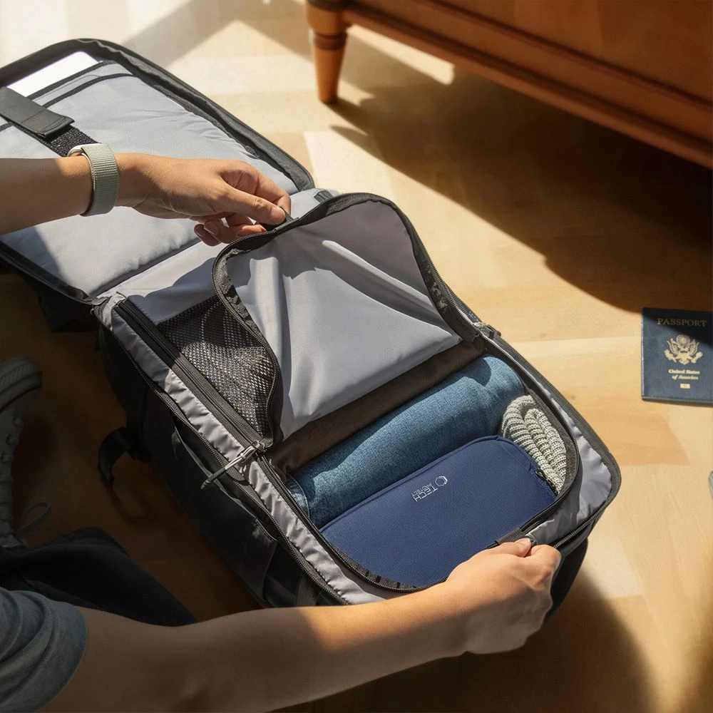 Tech-Protect DEFENDER S70 RYANAIR & WIZZAIR KELIONINĖ KUORINĖ NEŠIOJAMAM KOMPIUTERIUI 24L 40x30x20 JUODA