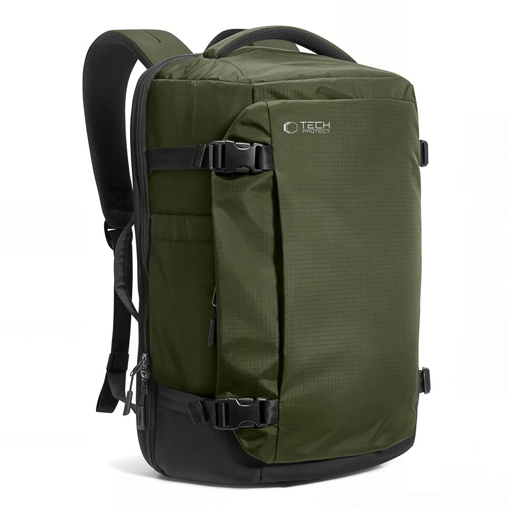 Tech-Protect DEFENDER S70 RYANAIR & WIZZAIR kelioninė kuprinė nešiojamam kompiuteriui, 24 l 40x30x20, karinė žalia