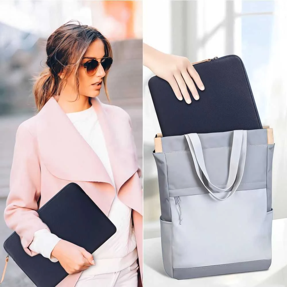 Tech-Protect Fleece Nešiojamas kompiuteris Bag 13-14" - Mėlyna