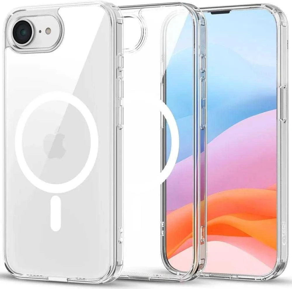 „Tech-Protect FlexAir Hybrid MagSafe“ dėklas, skirtas „iPhone 16e“ / „17e“ – skaidrus