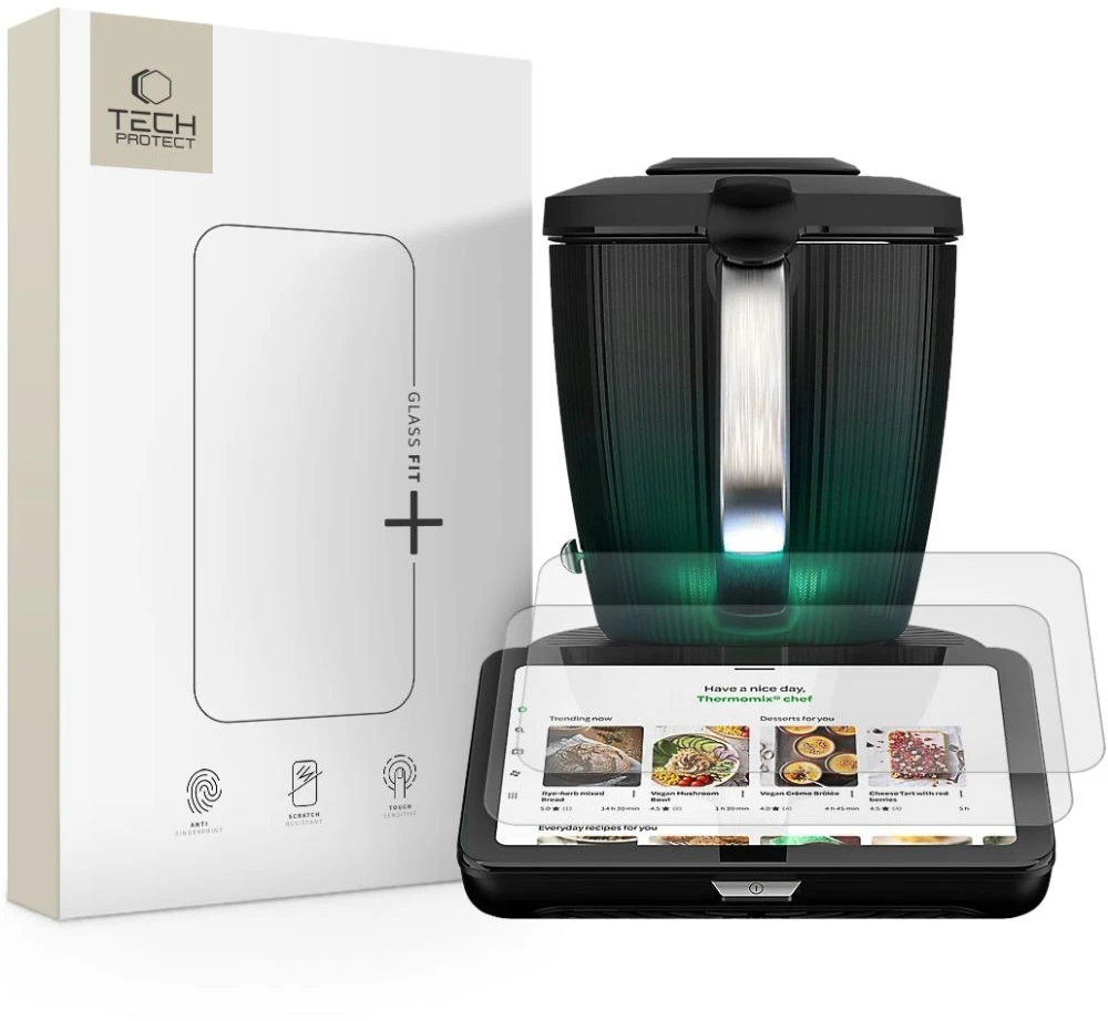 Apsauginis stiklas Tech-Protect Glass Fit+ 2-pack skirtas Thermomix TM7