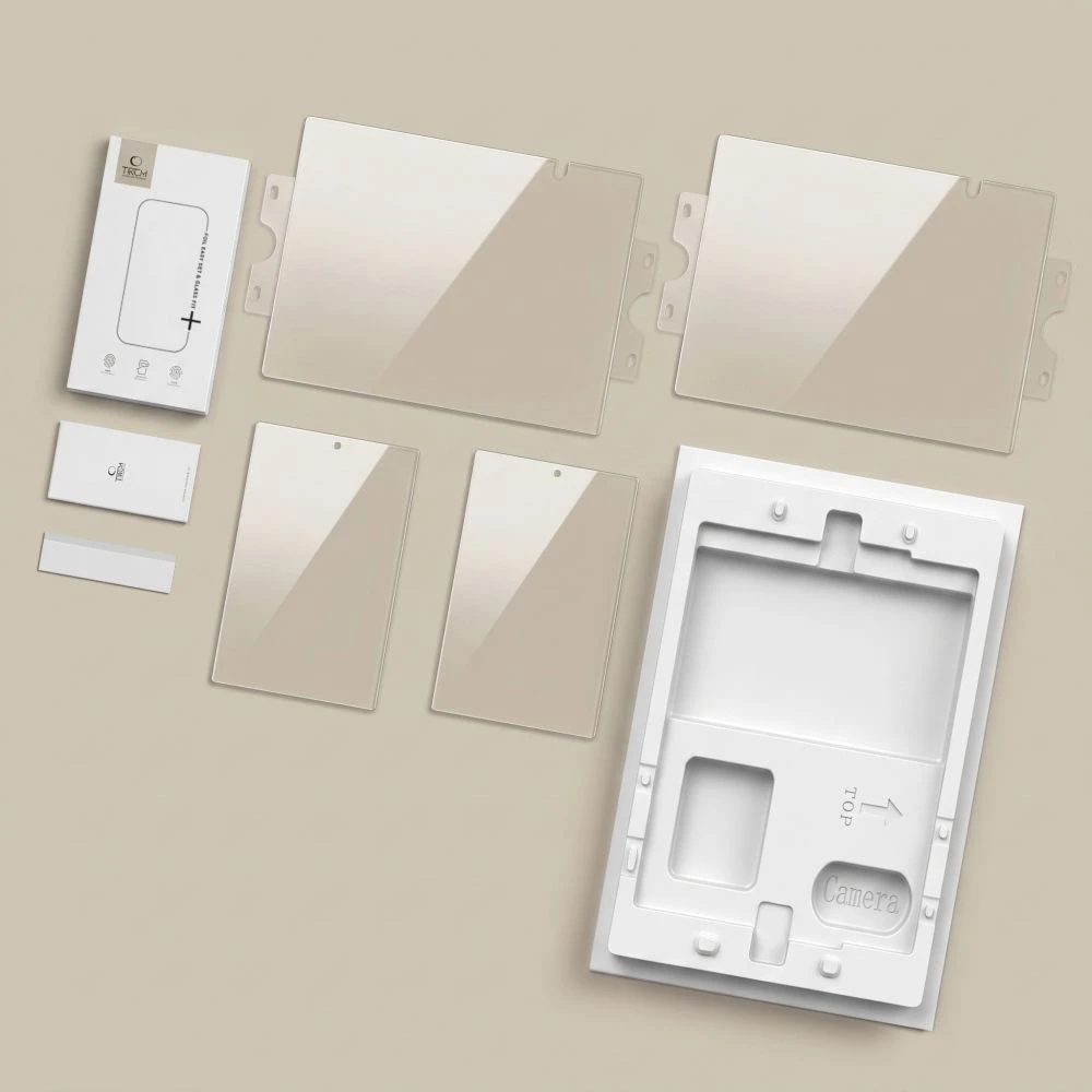 TECH-PROTECT EASY SET FOIL & GLASS FIT+ 4IN1 APSAUGINIS RINKINYS Samsung Galaxy Z FOLD 8 CLEAR
