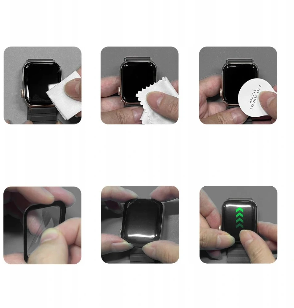 Hibridinis stiklas Tech-Protect Glass FLEX+ 2-PACK HUAWEI WATCH FIT 5 Juodas