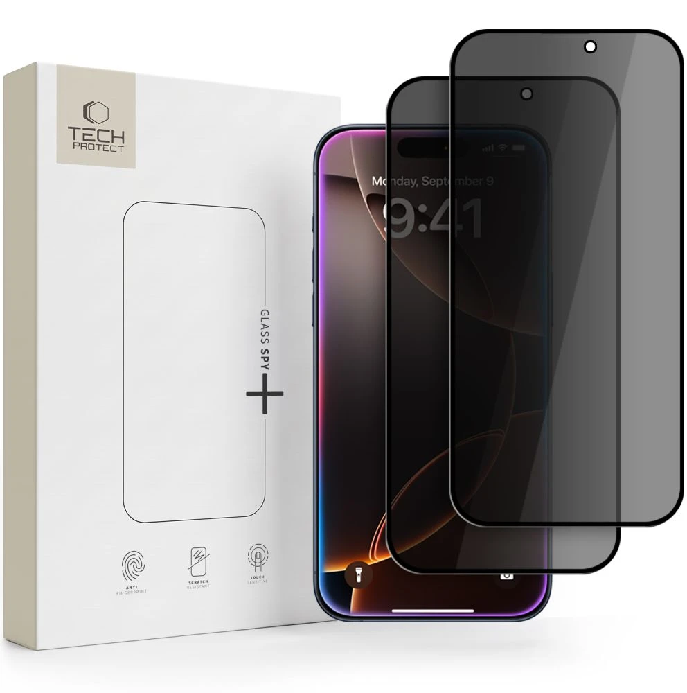 Tech-Protect Glass SPY+ 2 vnt. Privacy Tempered Glass for iPhone 18 Pro Max