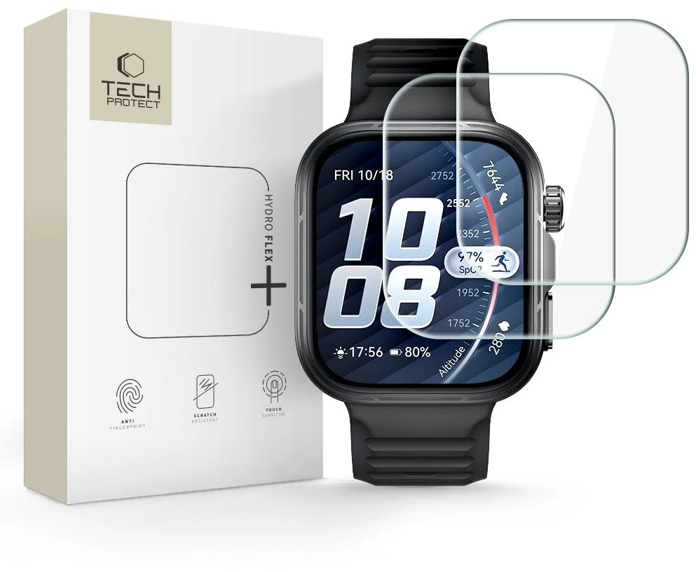 HIDROGELINĖ PLĖVELĖ Tech-Protect HYDRO FLEX+ 2 vnt. Huawei Watch Fit 5 Pro SKAIDRI
