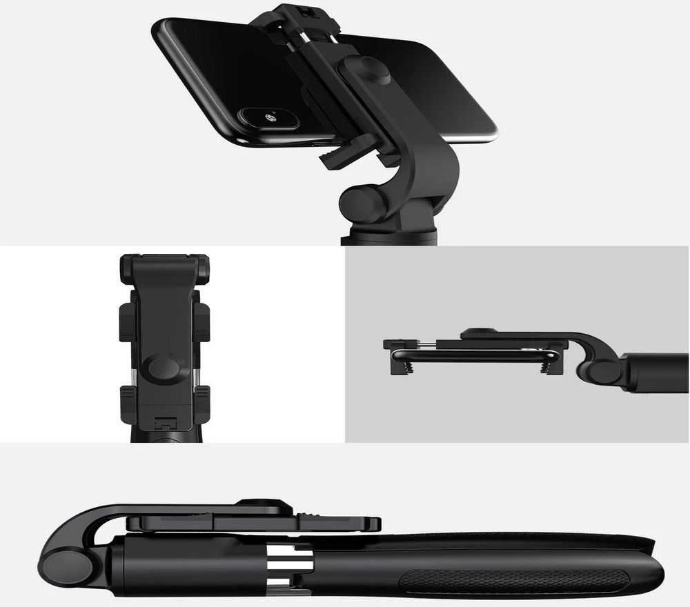 Tech-Protect L01S Bluetooth Selfie Stick with Tripod iki 70cm - Juodas
