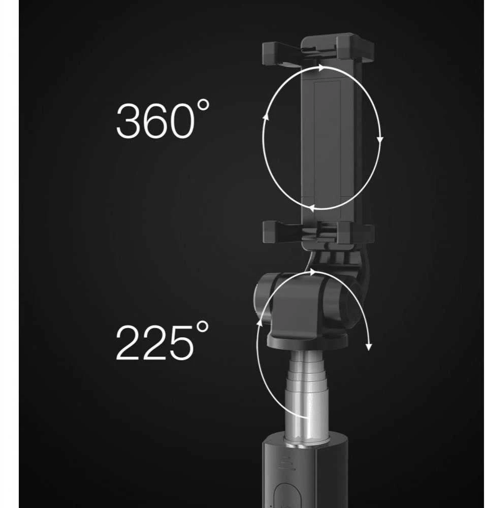 Tech-Protect L01S Bluetooth Selfie Stick with Tripod iki 70cm - Juodas