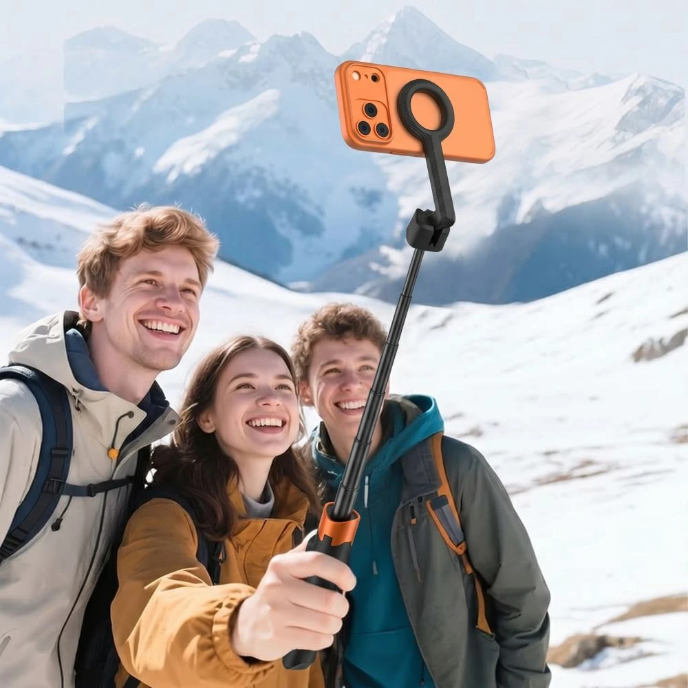 Tech-Protect L10S Bluetooth Selfie Stick Tripod - Juodas and Oranžinis