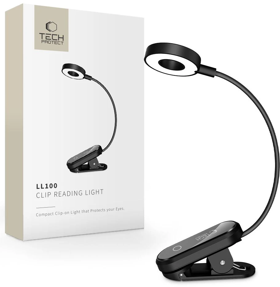 Tech-Protect LL100 segama skaitymo lempa juodos spalvos