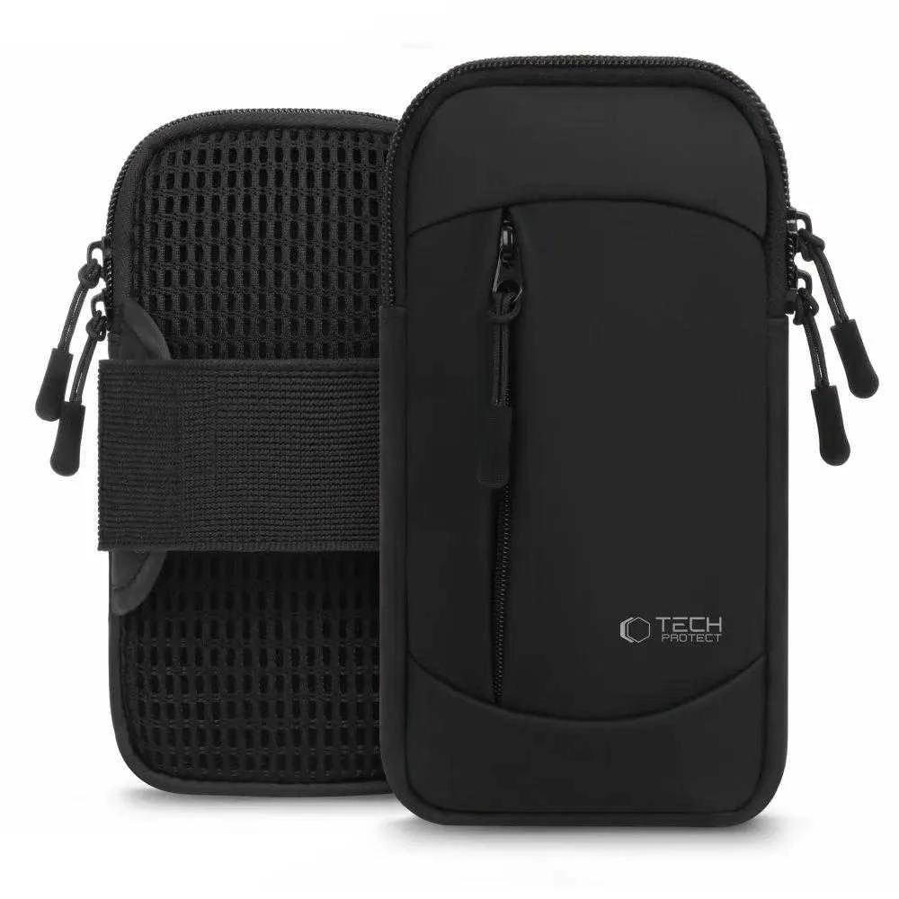 Tech-Protect M6 Universal Armband – dėklas telefonui juodos spalvos