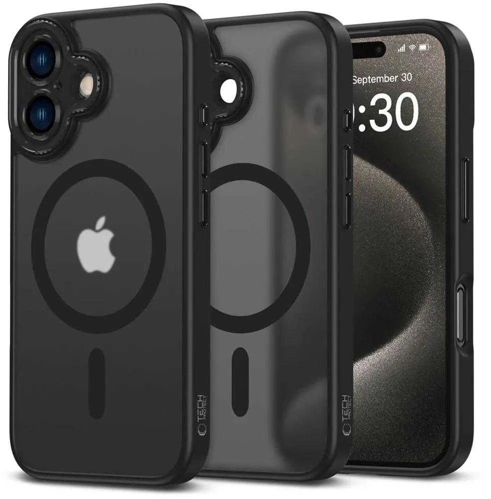 Tech-Protect MagCam MagSafe Apple iPhone 16 – Semi-dėklas telefonui skaidrus