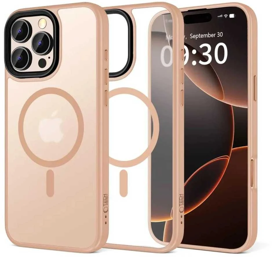 Tech-Protect MagMat MagSafe Apple iPhone 16 Pro Max – dėklas telefonui rožinės spalvos