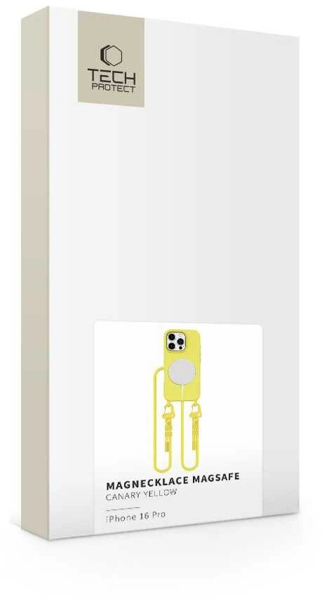 Apple iPhone 16 Pro Tech-Protect Magnecklace MagSafe Canary dėklas telefonui geltonos spalvos