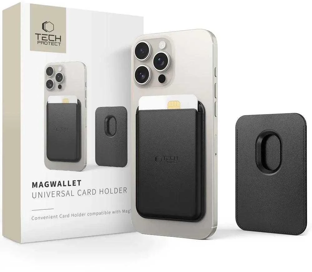 Tech-Protect MagWallet Magsafe card – dėklas telefonui juodos spalvos