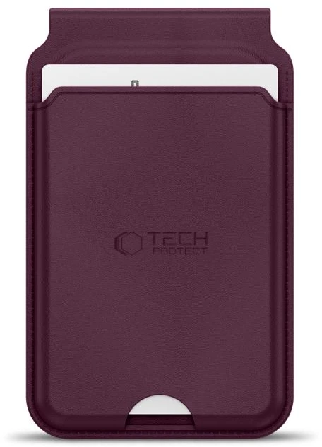Dėklas Tech-Protect MagWallet Stand MagSafe Magnetic Phone Wallet - Burgundy