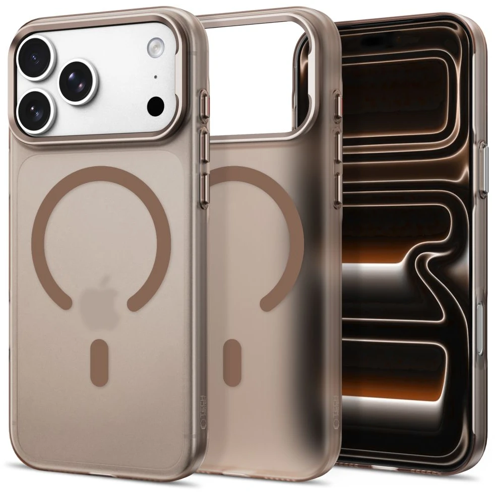 Tech-Protect MagZero MagSafe dėklas, skirtas iPhone 17 Pro Max / 18 Pro Max - matinė ruda