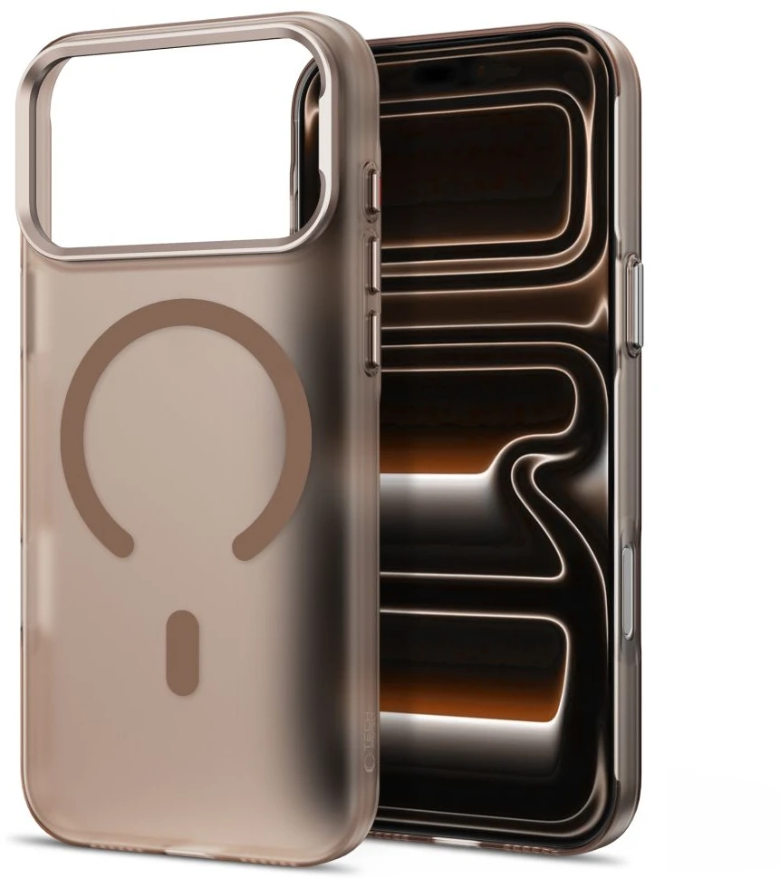 Tech-Protect MagZero MagSafe dėklas, skirtas iPhone 17 Pro / 18 Pro – ruda matinė