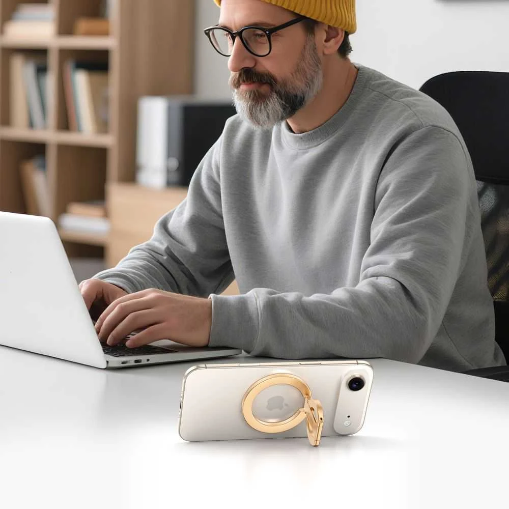 Tech-Protect mmR400 Lamano Magnetic MagSafe žiedas telefonui aukso spalvos
