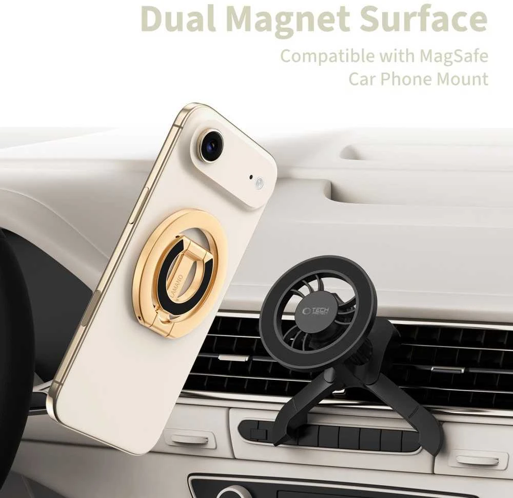 Tech-Protect mmR400 Lamano Magnetic MagSafe žiedas telefonui aukso spalvos